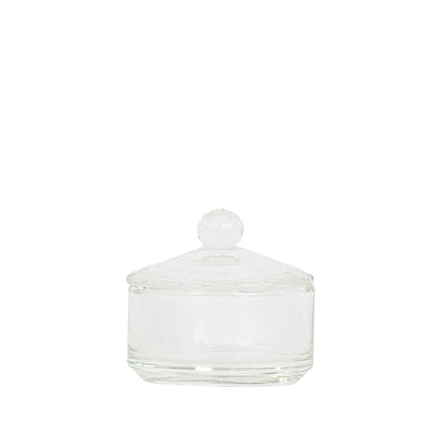 Glass Acrylic Powder Pot