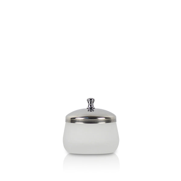 J&W Small Frosted Glass Pot